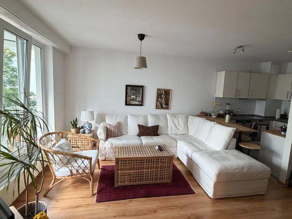 Furnished 2-Room Apartment in Berlin-Mitte with Large Balcony & View of the Berlin TV Tower