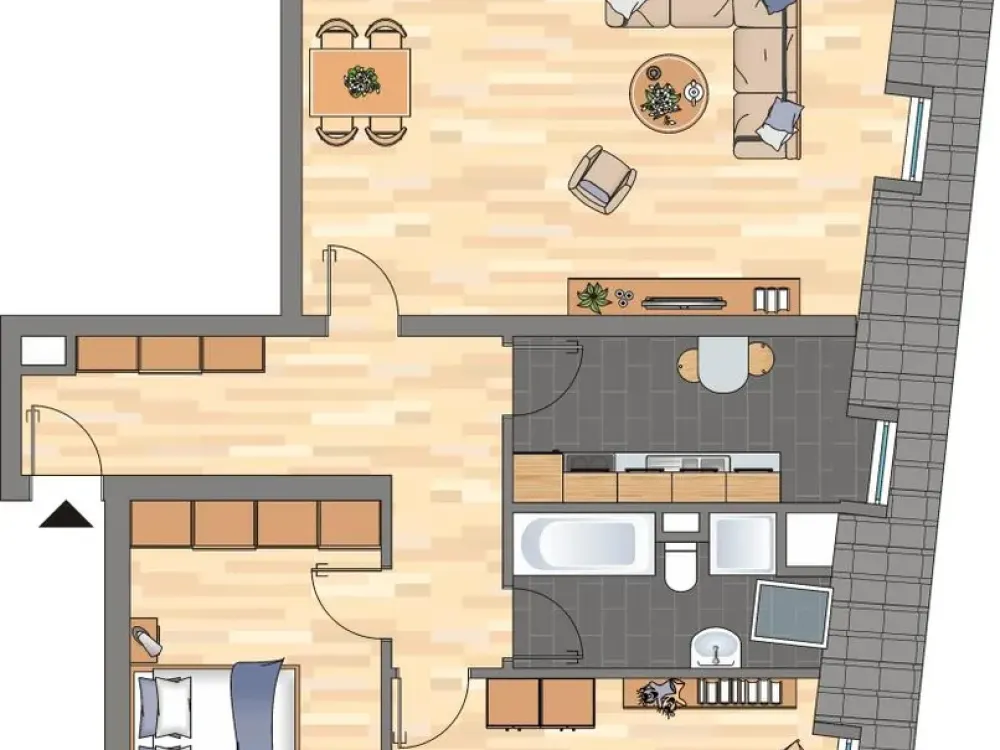 Ab sofort! Großzügige 3-Zimmer-Wohnung mit Laminat - Baumarktgutschein für 200,00 EUR