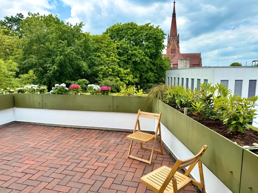 Außergewöhnliche 3-Zimmer-Penthousewohnung mit Galerie und Dachterrasse in zentraler Lage