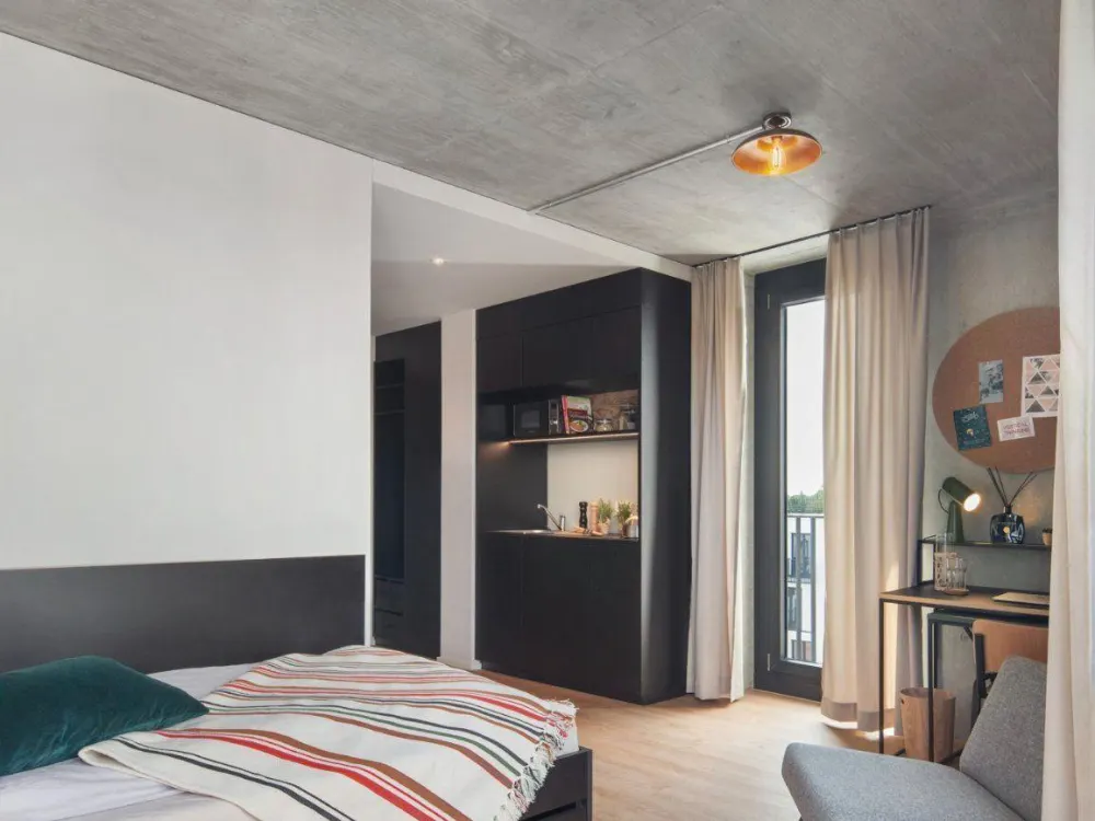 Neon Wood Student Housing in Berlin Adlershof - Deluxe Patio/Balcony Apartment