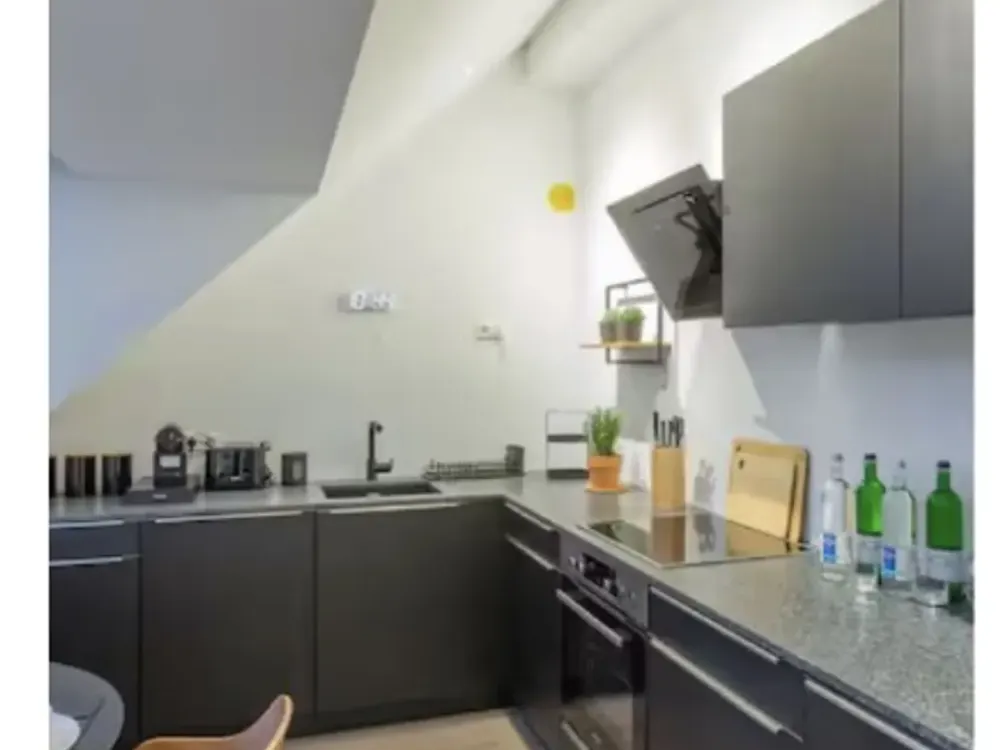 Furnished Temporary Living, Charming Attic Apartment in a Central Location