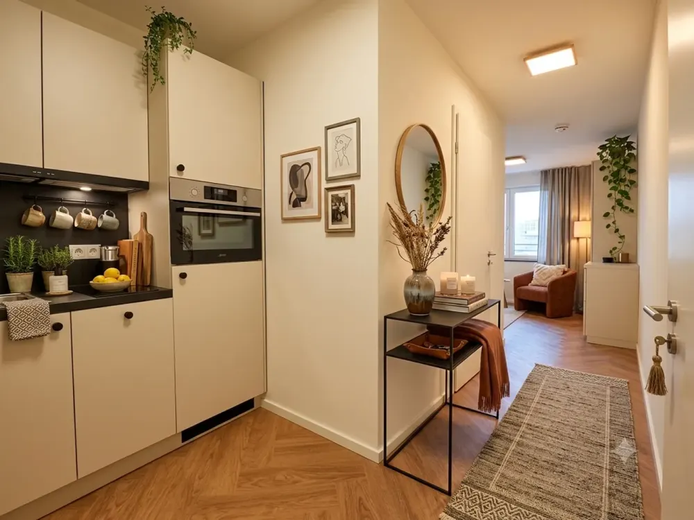 Einziehen & wohlfühlen: Smartes 22 m² Design-Apartment am Ostbahnhof! (Dachterrasse, Aufzug, Café)