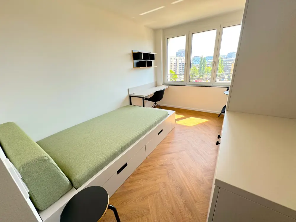 Einziehen & wohlfühlen: Smartes 22 m² Design-Apartment am Ostbahnhof! (Dachterrasse, Aufzug, Café)