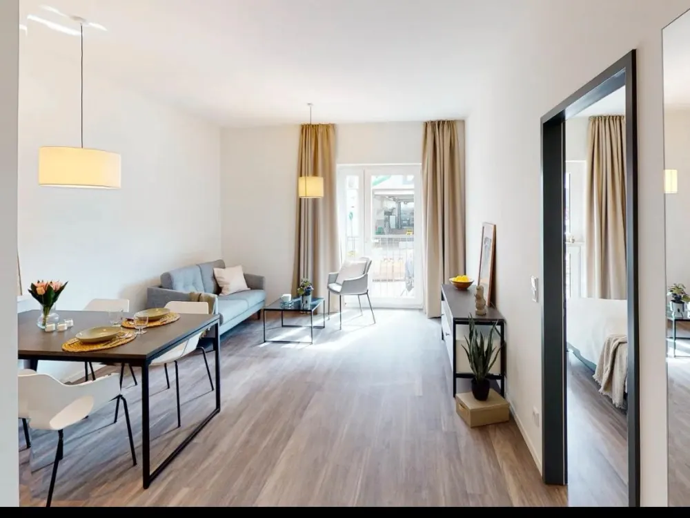 Möblierte 2-Zimmer-Wohnung zur Untermiete, zentral, ca. 46 m²