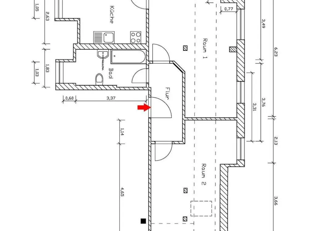 Kleine 2-Raumwohnung in Leipzig-Gohlis!