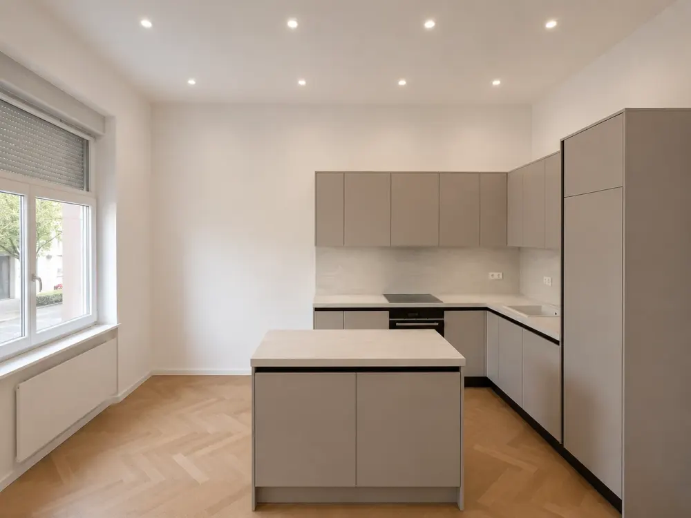 Erstbezug nach Kernsanierung, Stilvolle möblierte 2-Zimmer-Wohnung im beliebten Gallusviertel