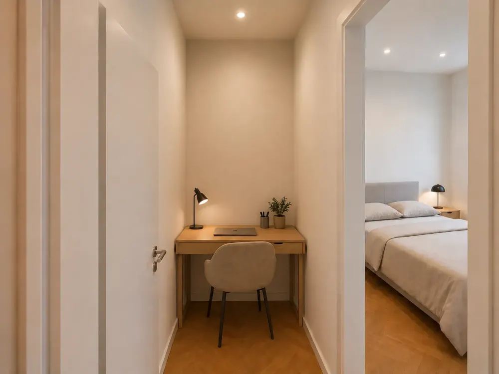 Erstbezug nach Kernsanierung, Stilvolle möblierte 2-Zimmer-Wohnung im beliebten Gallusviertel