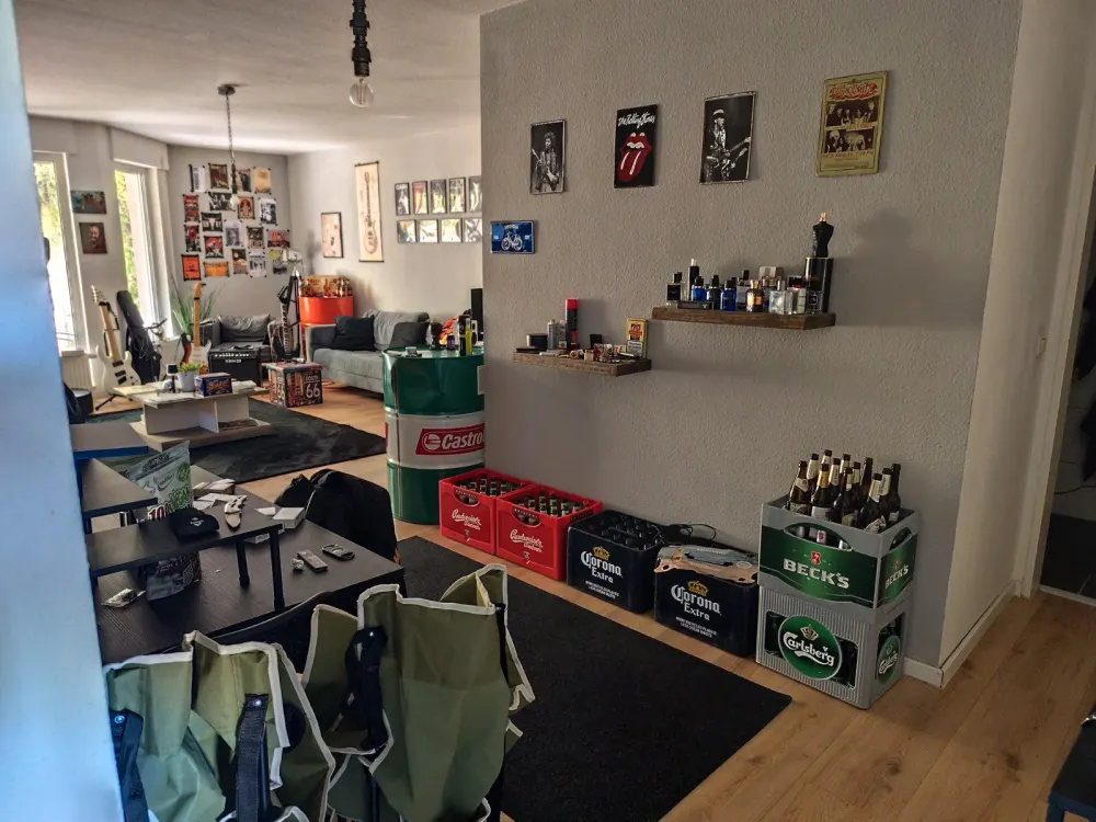 Möblierte 2 Zimmer 75 qm Wohnung mit Garten