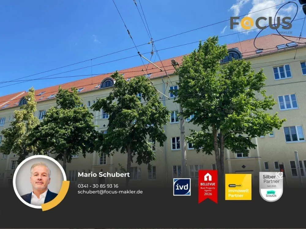 Eutritzsch - tolle Singlewohnung im Leipziger Norden mit Tageslichtbad und Balkon