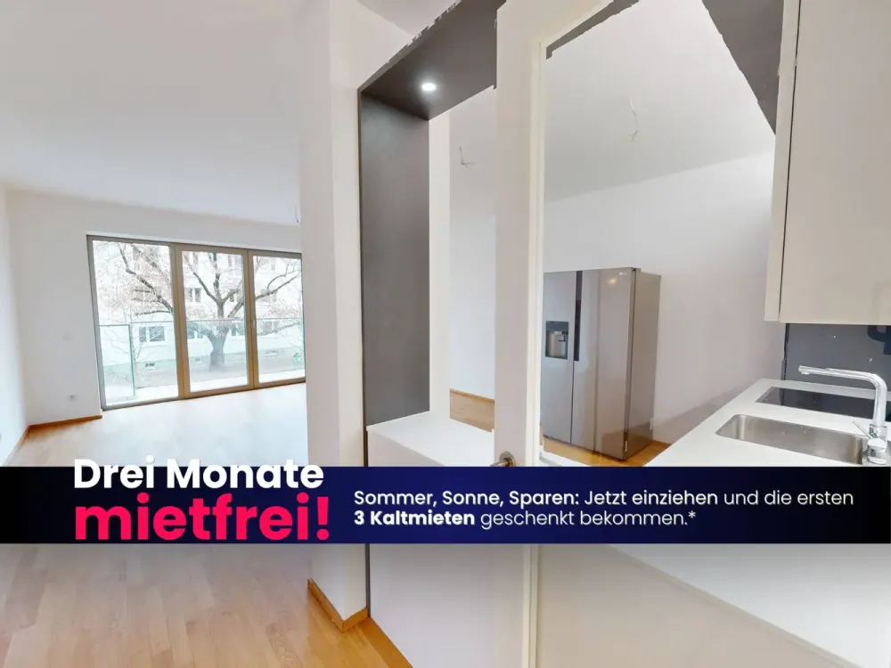 Große 3-Zimmer-Neubauwohnung mit BALKON und EBK im Nordwesten von Friedrichshain