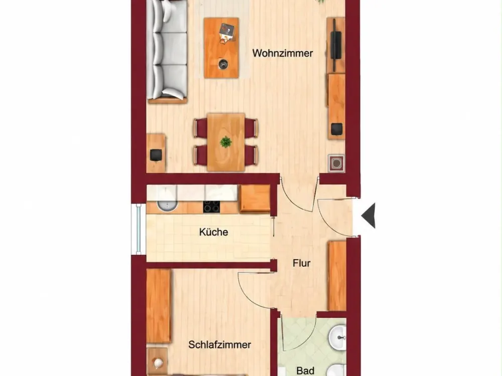 12 Minuten bis zum Hamburger Hauptbahnhof- 1,5 Zimmer