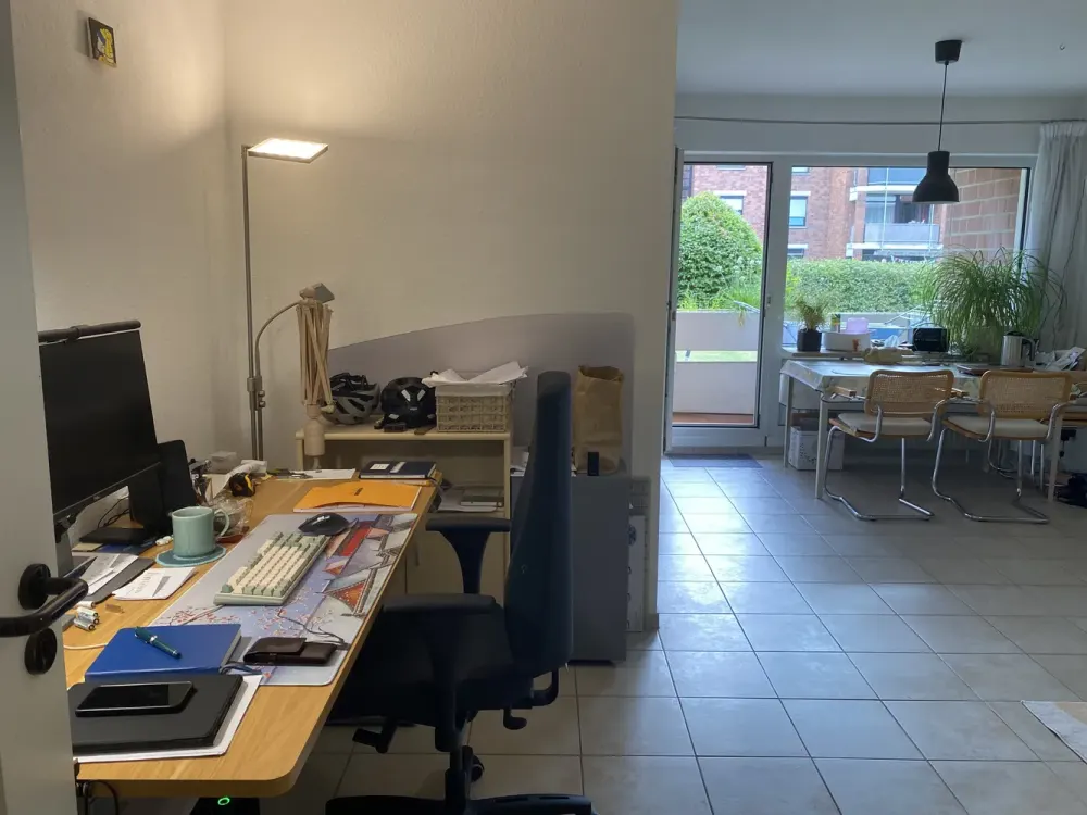 Quiet 2-Room Ground Floor Apartment with 2 Loggias in Münster-Gievenbeck