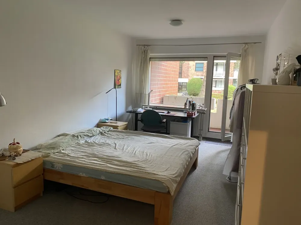 Quiet 2-Room Ground Floor Apartment with 2 Loggias in Münster-Gievenbeck