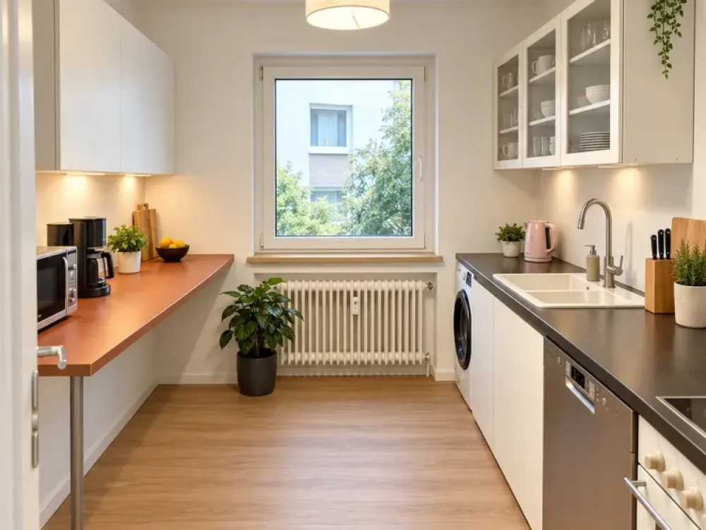 مطلوب مستأجر جديد | شقة مفروشة بغرفتين مع شرفة في دوسلدورف-أوبركاسل, 57 م²
