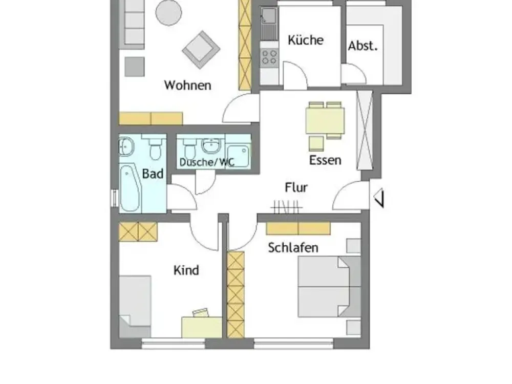 3-Zimmer-Wohnung in Mülheim-Saarn