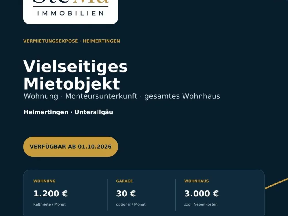 Mietwohnung/Monteurwohnung in Heimertingen