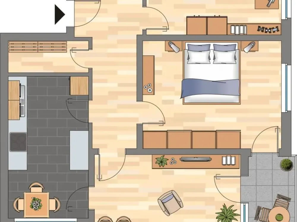 Demnächst frei! 3-Zimmer-Wohnung in Bremen-Huchting mit Balkon