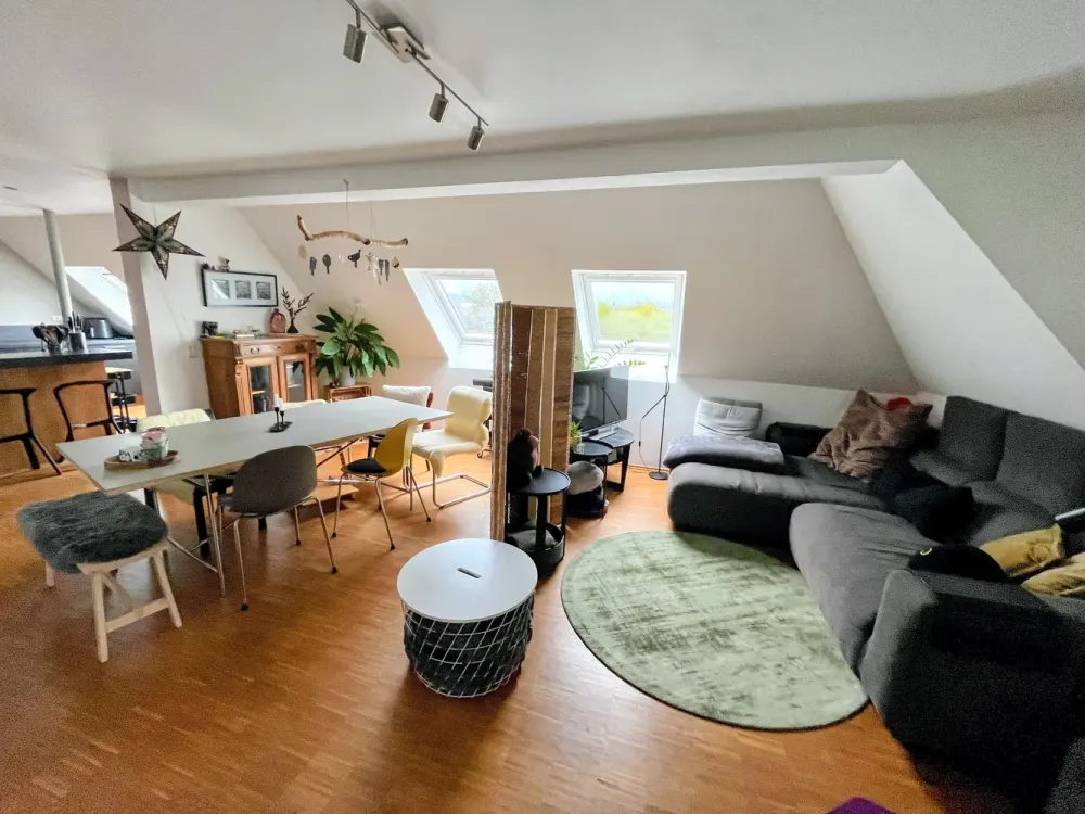 Living with Character: Spacious 4.5-Room Attic Apartment