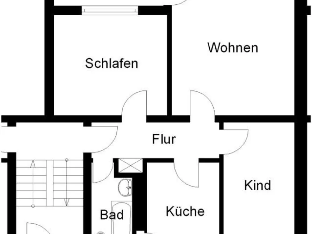 3-Zimmer-Wohnung mit Tageslichtbad und XXL-Balkon