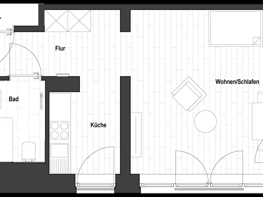 Sanierte 1-Zimmer Wohnung in Flingerns Herzstück (WE 1.63) | mit EBK!