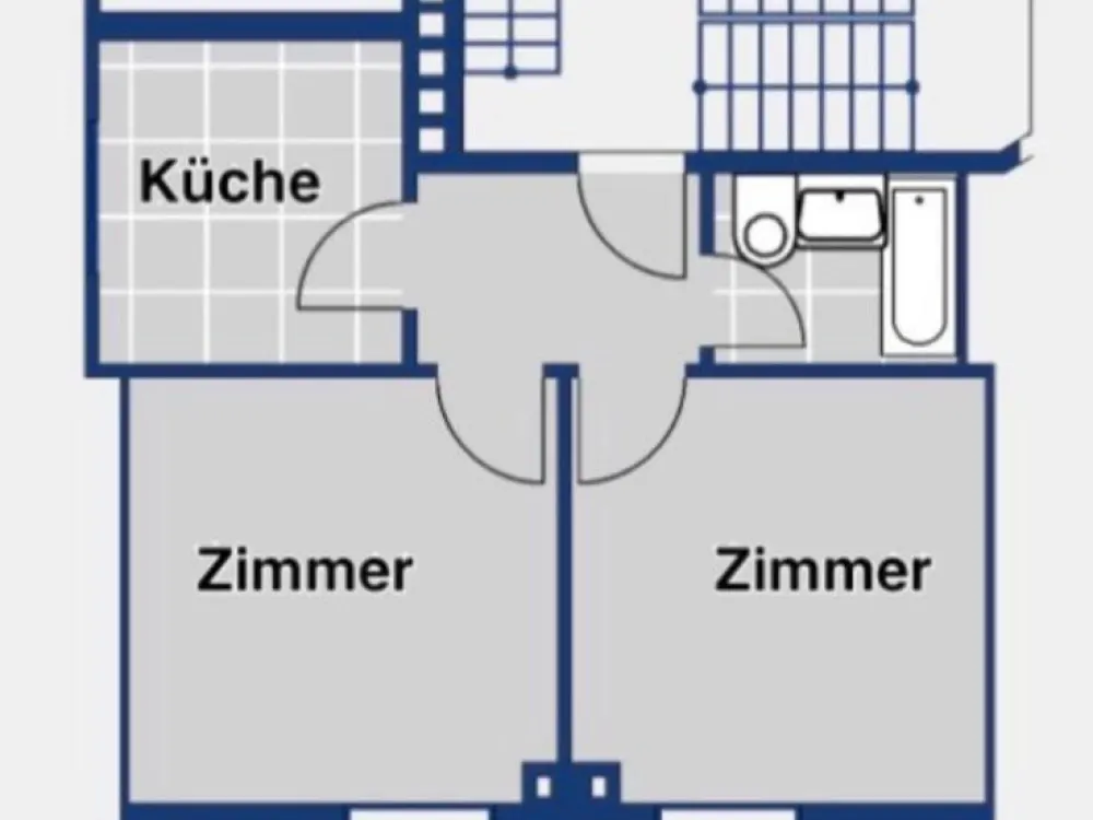 2 Zimmer Wohnung in Blumentahl