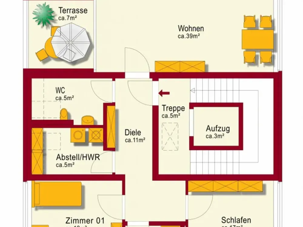 3-Zimmer-Dachgeschosswohnung in Bernau bei Berlin