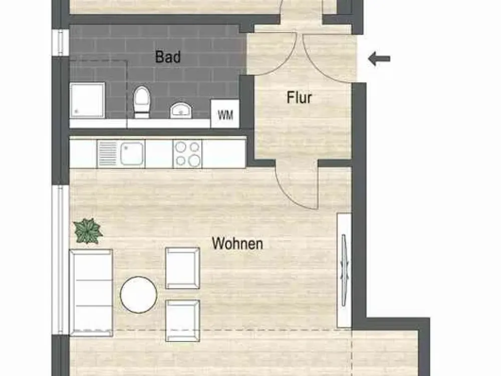 Nimm mich! 2-Zimmer-Wohnung