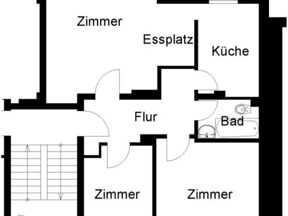 Renovierte Wohnung ca. 66 m² mit XXL-Balkon sofort verfügbar