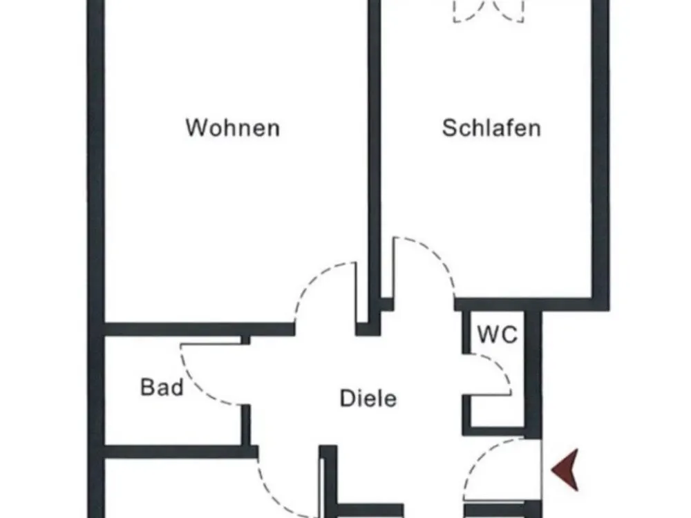 22 qm Zimmer in Studenten 3er-WG Nürnberg mit Balkon zu vermieten