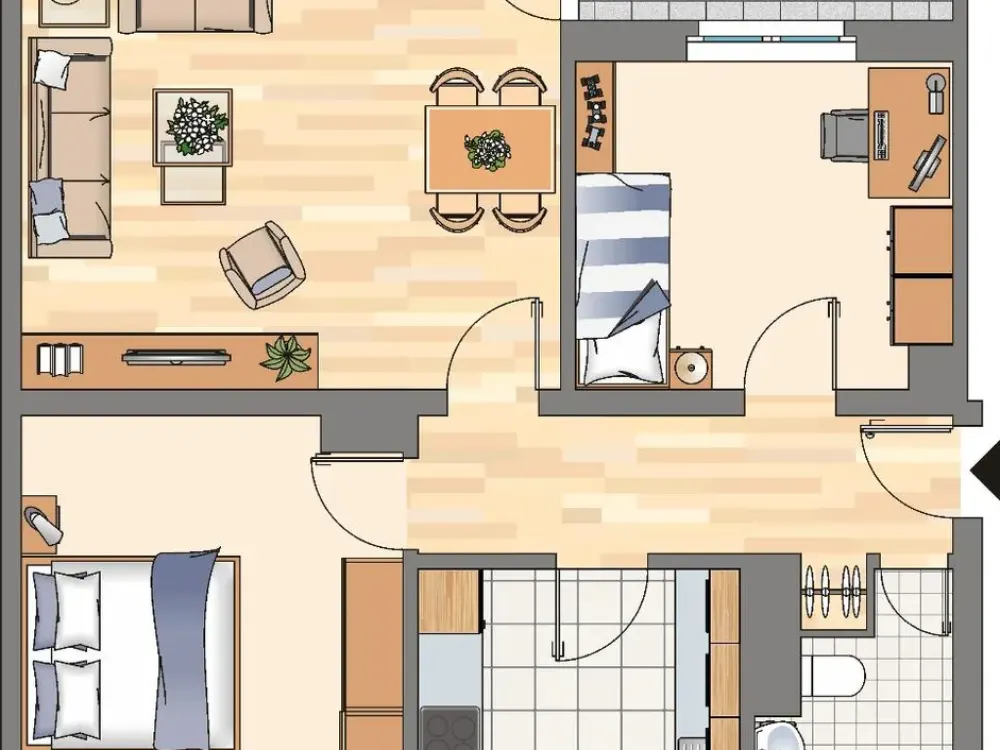 3-Zimmer Wohnung mit Balkon in Dortmund Bövinghausen