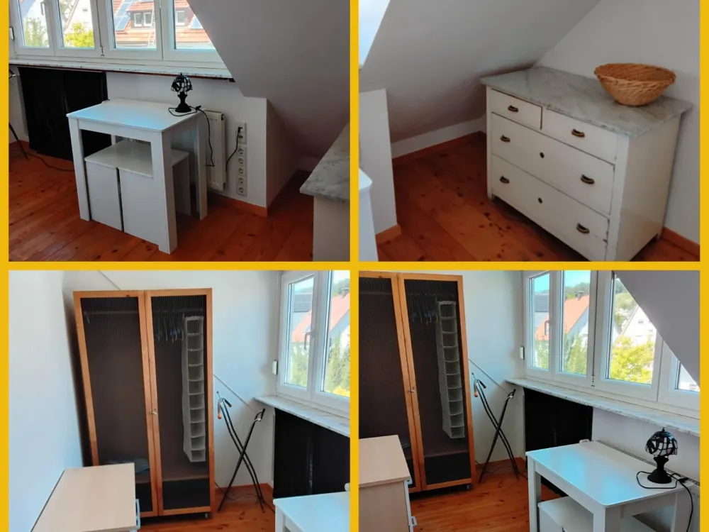 1,5 Zimmer + eigenes Bad / KÜCHENMITBENUTZUNG inkl ALLE NK 1 Pers