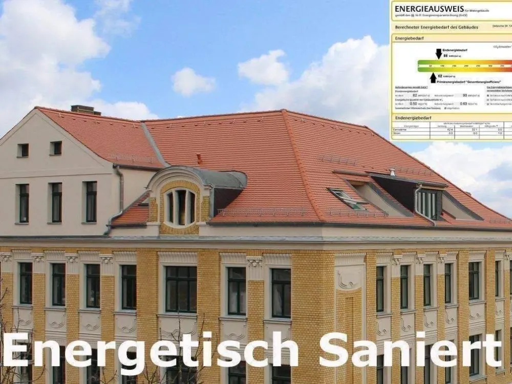 Energetisch sanierte exklusive 2-R-Wohnung ++ Stellplatz ++FBH++Luxus-Bad++Balkon ins Grüne++Parkett und und und