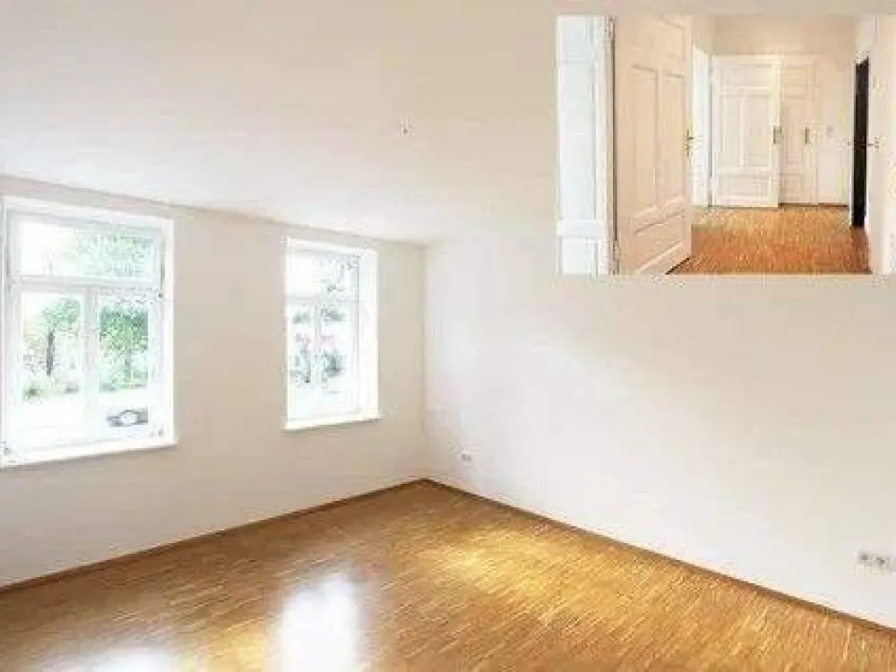 Energetisch sanierte exklusive 2-R-Wohnung ++ Stellplatz ++FBH++Luxus-Bad++Balkon ins Grüne++Parkett und und und