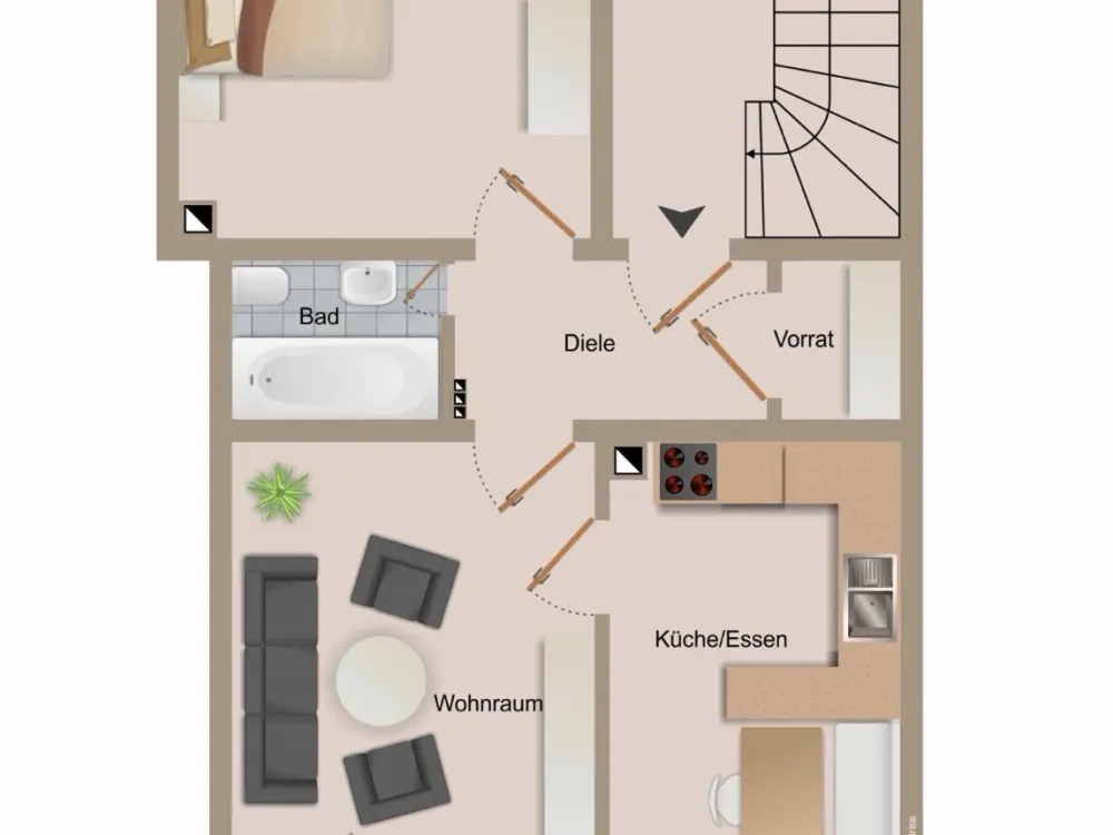 2,5 Zimmer 45m2 in Herne Baukau / Zentrum - Cranger Str. 18