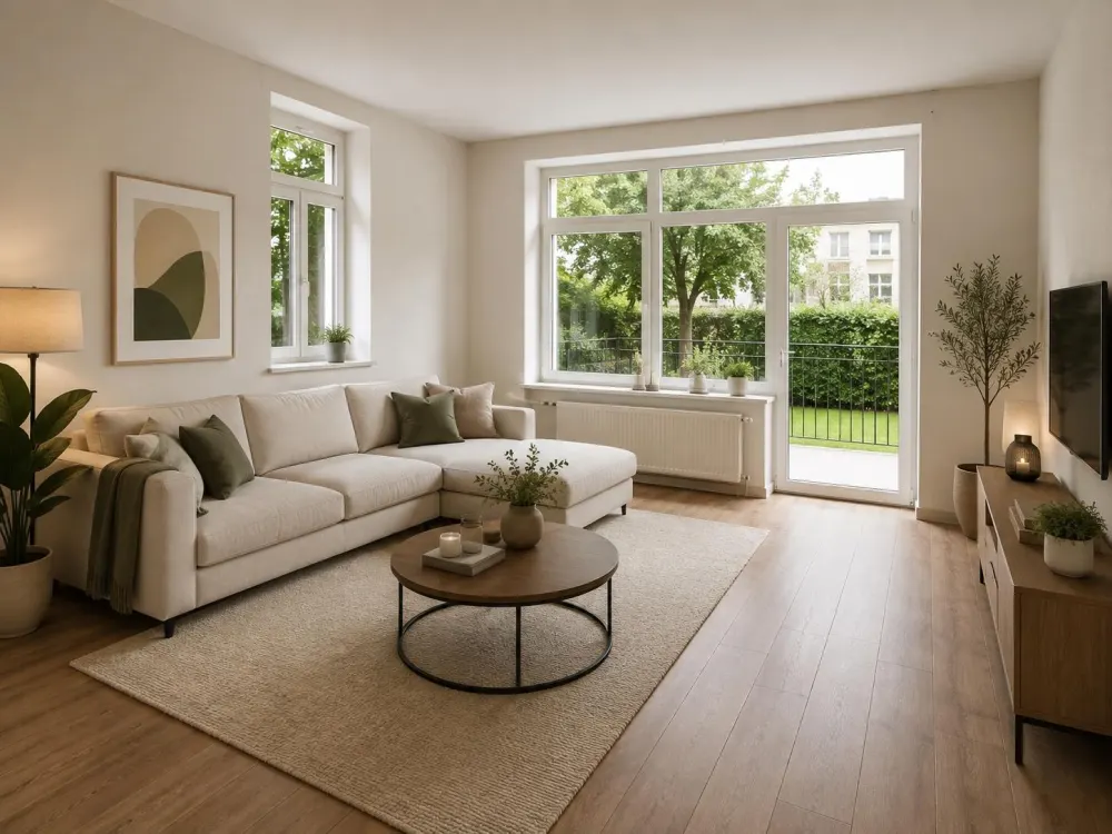 Stilvoll modernisierte 2-Zimmer-Wohnung mit Terrasse & Garten