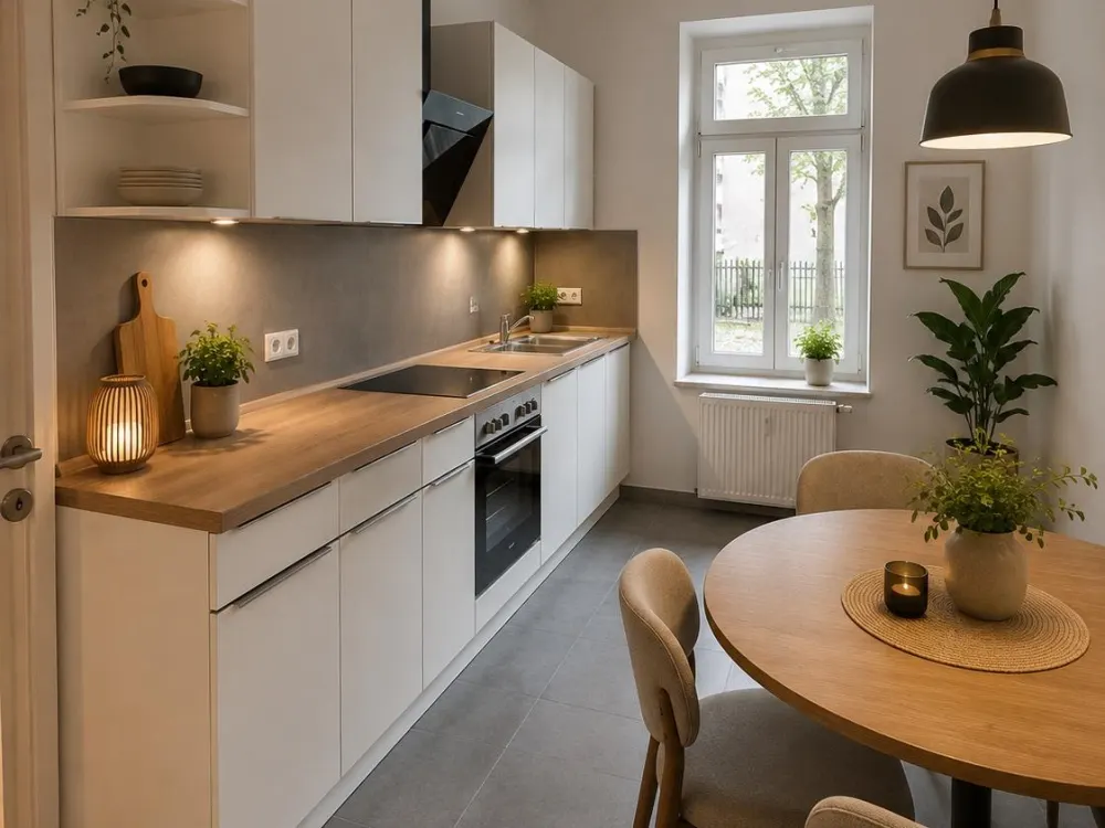 Stilvoll modernisierte 2-Zimmer-Wohnung mit Terrasse & Garten
