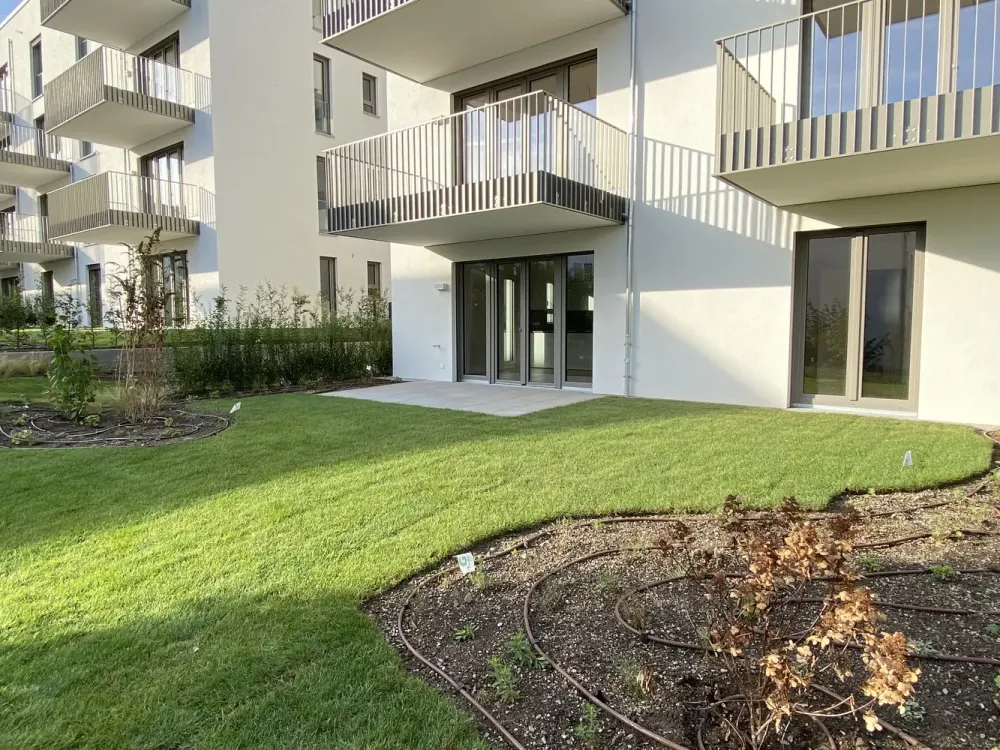 Vierzimmer-Gartenwohnung mit Sonnenterrasse - Stadtgärten Bad Vilbel
