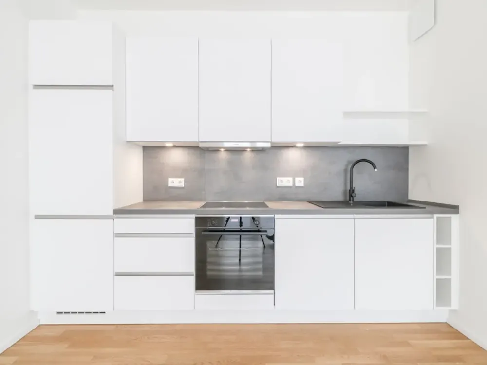 Elegantes Wohnambiente mit Balkon und neuer Einbauküche, großzügig, modern und lichtdurchflutet