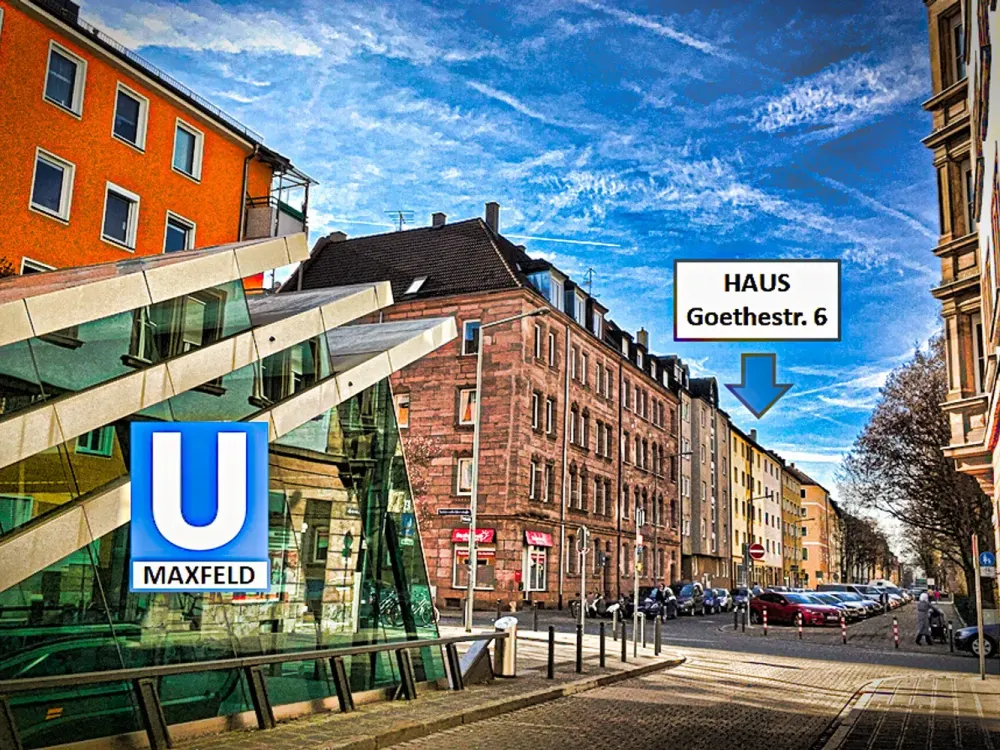 Perfect Location at Maxfeld Subway: 1.5-room Apartment with Fitted Kitchen in Well-Maintained Multi-Family House
