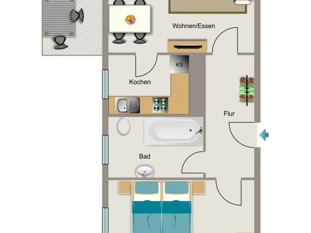 Kleine 2-Zimmer-Wohnung in Dortmund Innenstadt-Nord für Sie!