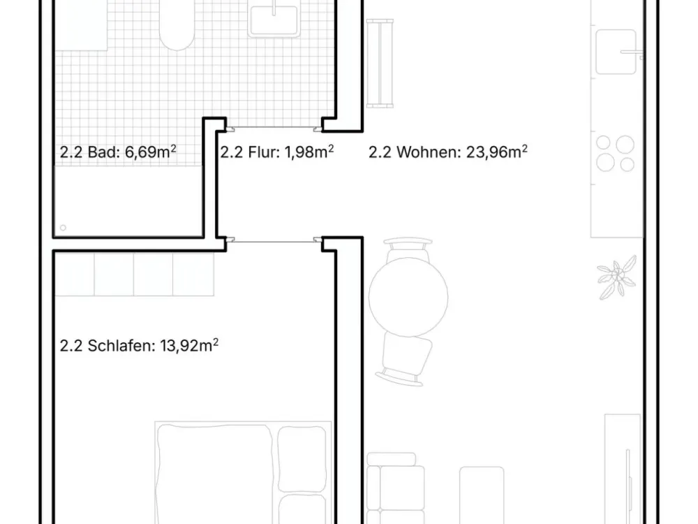 2 Raum Wohnung | Neubau | Leipzig