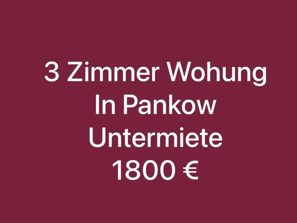 3 Zimmer Untermiete