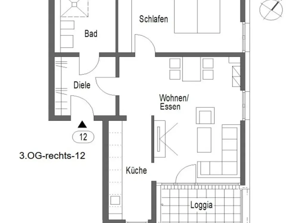 **Wohnung für Senioren ab 60 Jahre - Wohnberechtigungsschein erforderlich!**