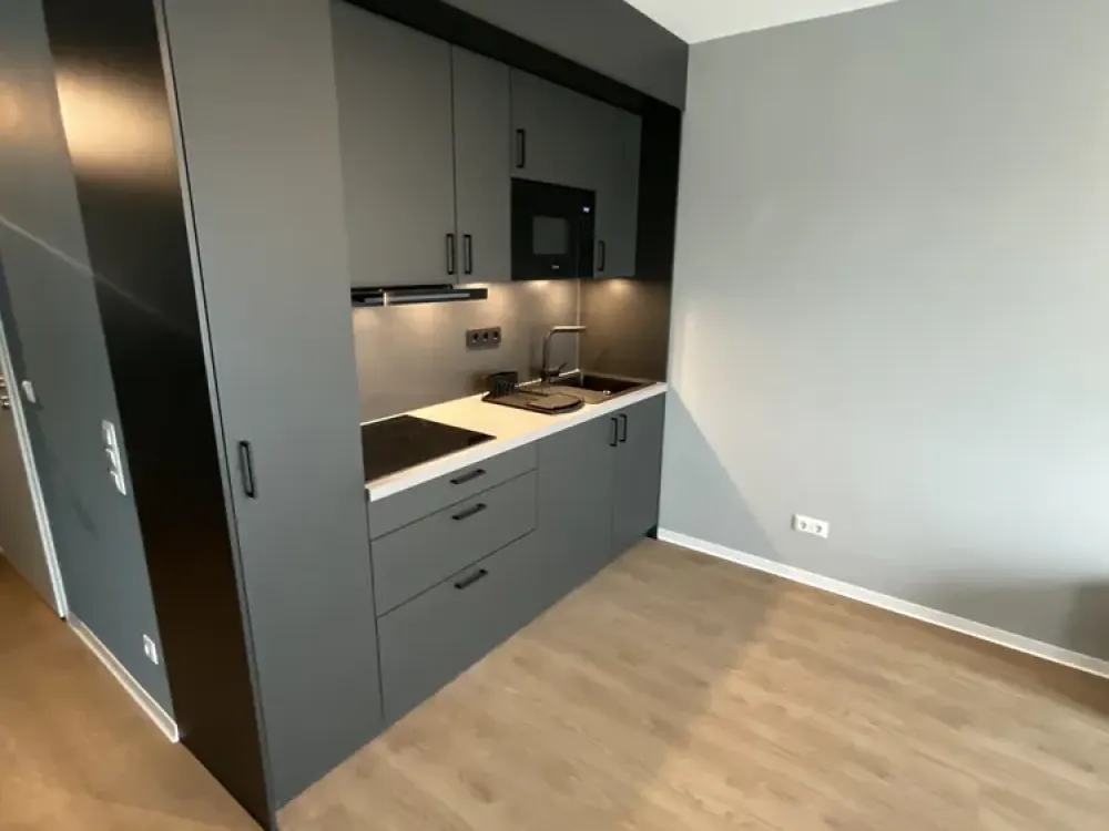 mio Suite Apartment: Vollmöbliertes 1-Zimmer-Apartment mit Designerküche, WLAN
