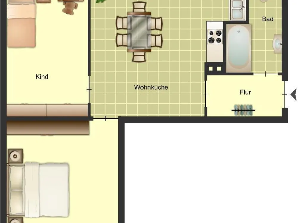 2-Zimmer-Wohnung in Duisburg Huckingen