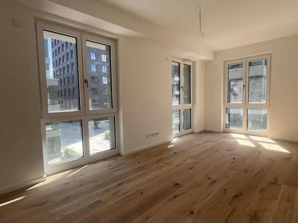 Erstbezug am Naturschutzgebiet: 3 Zimmer Wohnung mit Terrasse im Erdgeschoss, 108,41 m²