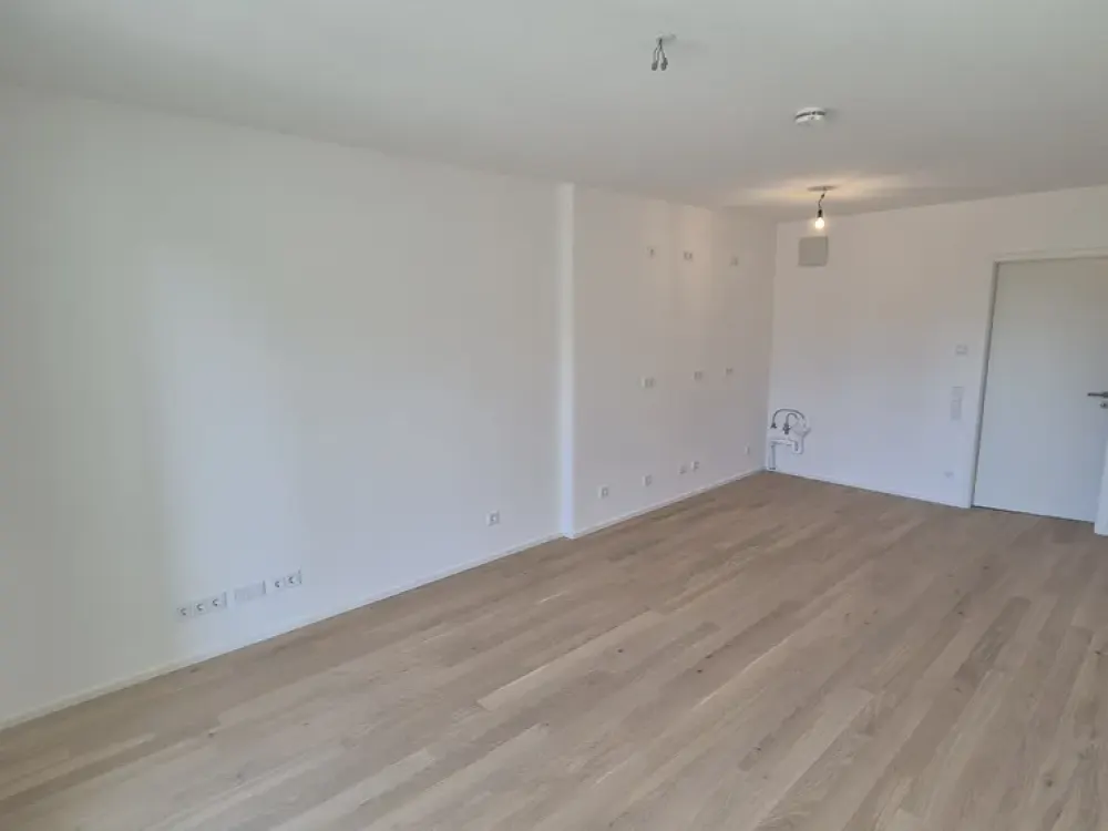 2-Zimmer-Neubauwohnung (47,77 m²) mit Südbalkon & Parkblick, Erstbezug in Feldmoching