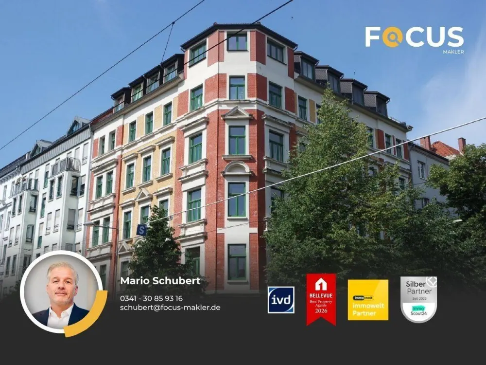 Schleussig - helle und günstige 2-Raumwohnung mit EBK im beliebten Leipziger Westen direkt am Park