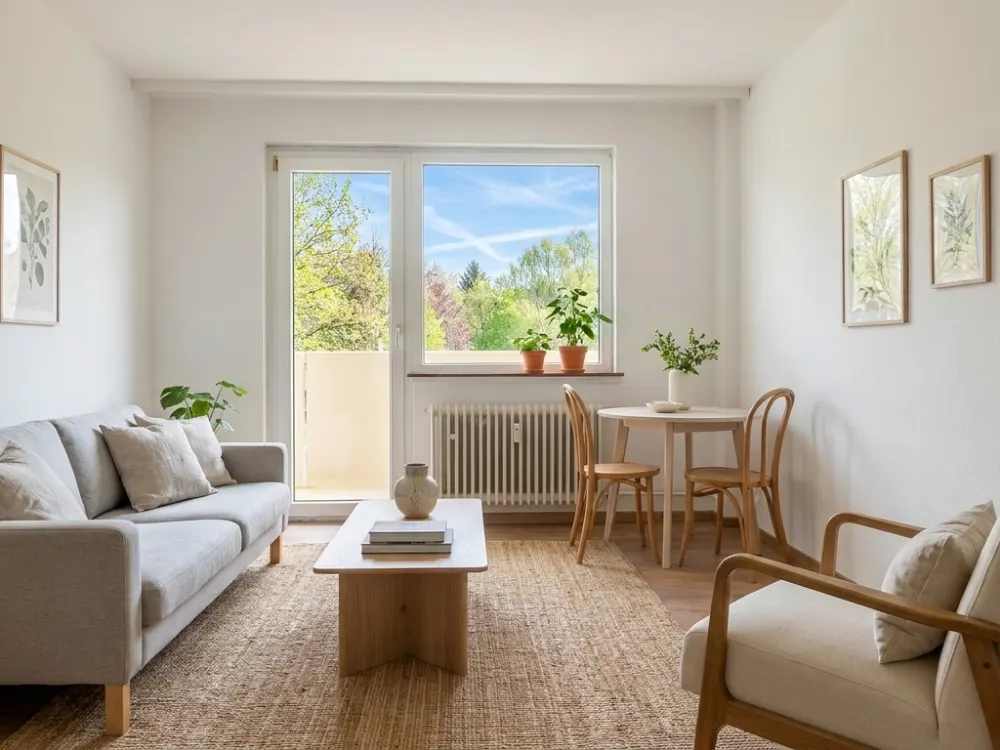 Möbliertes Apartment, neues Bad und Balkon - Frankfurt-Gutleutviertel