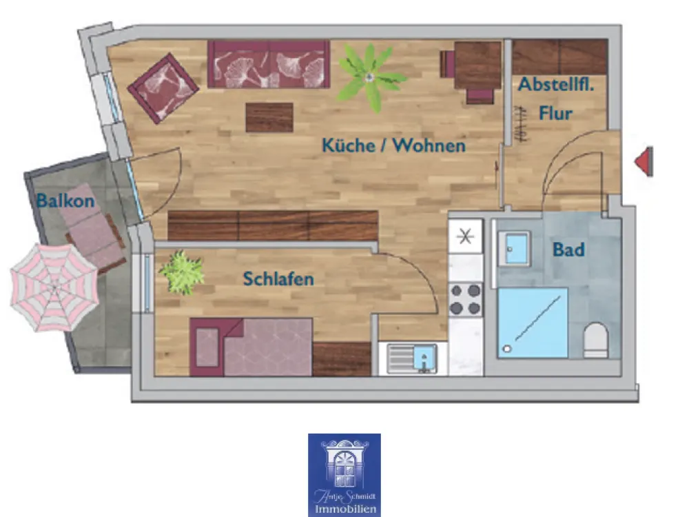 Gemütliche und hochwertige Neubauwohnung mit Balkon, EBK und Fußbodenheizung!